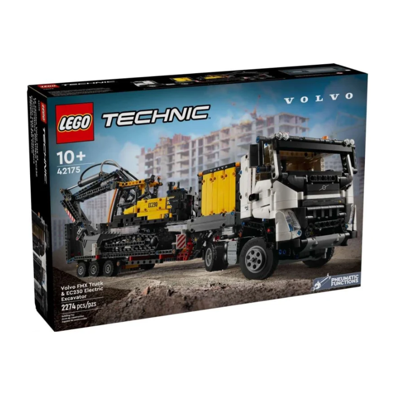 Technic - 42175 Volvo FMX LKW mit EC230 Electric Raupenbagger